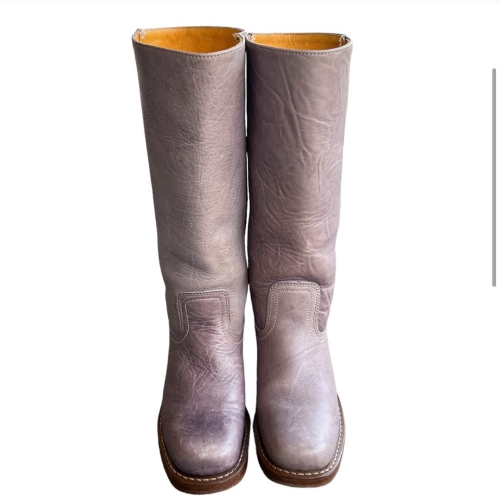 Frye Vintage Knee High Lilac Purple Campus Boots Size 7 - Picture 4 of 12